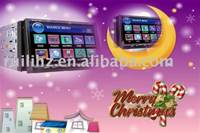 7 inch 2 din universal car dvd 3KG with Navi