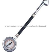 Tire Gauge Dual-head Chuck, Plastic Body, Flexible Hose