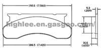 Brake Pad D120-7054  For Ford