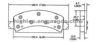 Brake Pad D149-7081 for Chevrolet/Dodge/GMC