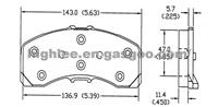 Brake Pad D150-7082A for Ford Lincoln Mercury