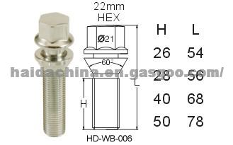 Wheel Bolts HD-F HD-WB-006
