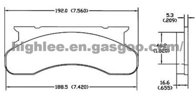 Brake Pad D120-7054  For Ford