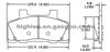 Brake Pad D215-7136 for  adilliac/Chevrolet