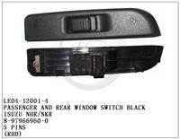 Passenger And Rear Window Switch Black LE04-12001-4 8-97966960-0