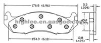 Brake Pad D203-7122 for AMC/Jeep