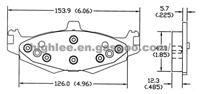 Brake Pad D219-7133B for Chysler Dogde