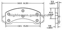 Brake Pad D249-7125A for Ford