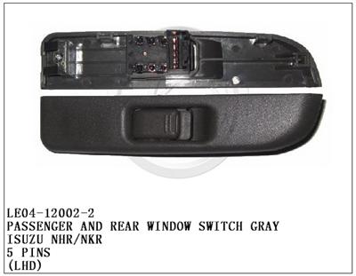 Passenger And Rear Window Seitch Gray LE04-12002-2