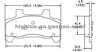 Brake Pad D289-7192 for Cadillac/Chevrolet