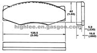 Brake Pad D265-7170 for Nissan Pick-up 720
