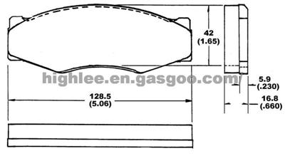 Brake Pad D265-7170 for Nissan Pick-up 720