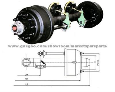 General American Truck Axle&truck Axle&trailer Axle&drum Axle for Benz