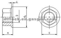 DTFLOCK Hex Flange Self-Locking Nut   DTF6177.1, DTF6177.2