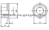 DTFLOCK Hexagon Collar Self-Locking Nuts DTF-CO