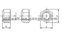 DTFLOCK Self-Locking & Non-Free-Spinning Hex Nuts,Type 2, DTF6175PT