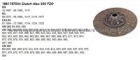 Clutch Disc 1878037844 Mercedes-benz