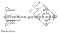 DTFLOCK Square ld Self-Locking Nuts DTF13680