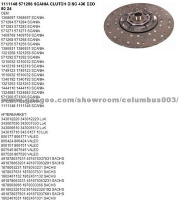 Scania Parts Clutch Disc 1878003065