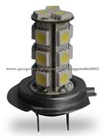 Led automobiles of led head light or led fog lamp with H7-18SMD-5050-3chips