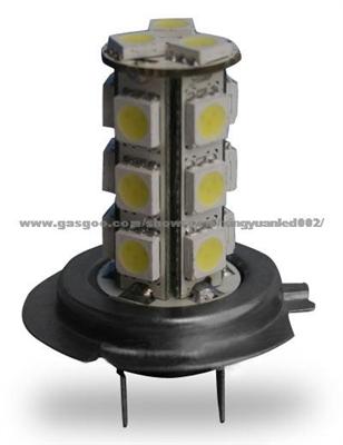 Led automobiles of led head light or led fog lamp with H7-18SMD-5050-3chips