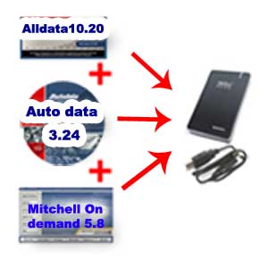 Alldata V10. 40+Mitchell On Demand 5. 8 +Autodata 3. 24 (3in1HD)