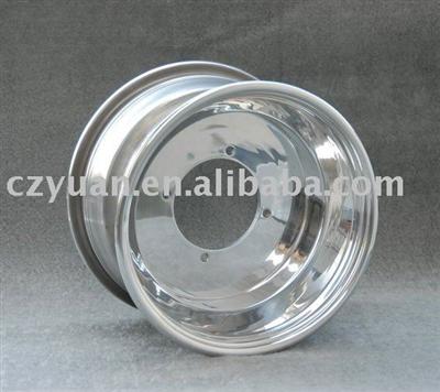 Rolled Edge Spun Polished Aluminum sport ATV Wheel