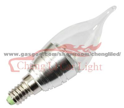 Led Candle Bulb-E14-3X1W