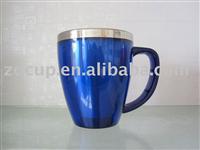 Outer shell plastic & inner stainless steel auto mug