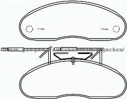 Brake Pad for BMW BYD WVA 29985