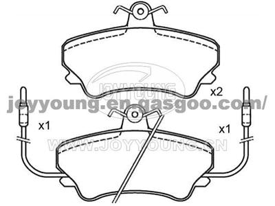 Renault Brake Pad 60 25 170 170