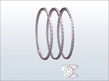 Piston ring for car, truck, bus,