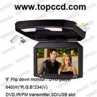 9-inch flip down monitor / Roof mount monitor with DVD player