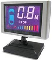 LCD parking sensor, three back ground alarm colors