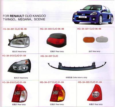 Auto lamp for RENAULT