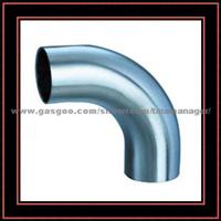 Sanitary Stainless Steel Long Radius 90degree Elbow With Straight End