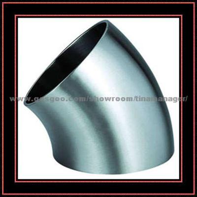 Sanitary Stainless Steel Welded 45degree Elbow