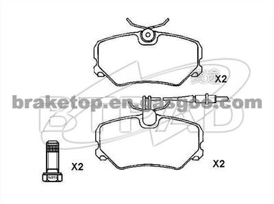 PEUGEOT BRAKE PAD 4250.55