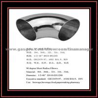 Mirror Sanitary Stainless Steel 90 Degree Elbow Pipe (Material: A105,A182,A234,A269,A32,A350)