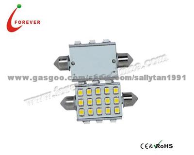 LED Car Festoon Bulb 3528SMD*21PCS 44mm 11-18V Wihte LED License Plate Light Top Lamp Interior Bulb