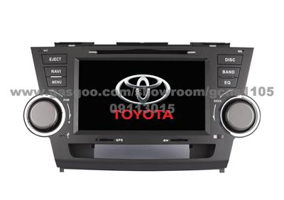 2011 New Car Dvd Gps Player For Toyota Highlander