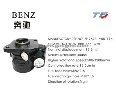 Brand New Power Steering Pump 000 466 6701 For Benz