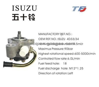 Brand New Power Steering Pump For ISUZU 4D33/4D34