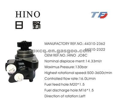 Brand New Power Steering Pump 44310-2362/2322 For Hino J08C