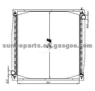 Scania R-94/114/124/144/164 95' Radiator