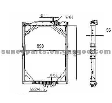 VOLVO FH 12/FH16 '2002 420/460/470/500/520HP Radiator