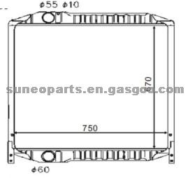 HINO PROFIA U-FS3F#B 1992-1994 Radiator