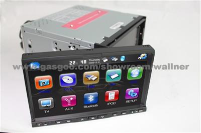 7 Inch Detachable Panel 2 Din Car Dvd Player With 3D And PIP