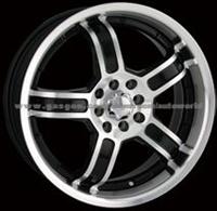 Alloy Wheel 16x7 4-100/114.3 +40mm 67.10mm C10252 Black/Machined Face &Lip
