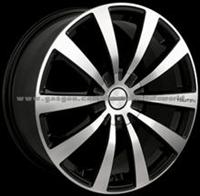 Alloy Wheel16x7.0 4-100/114.3 +42mm 67.1mm C103130M Black/Machine Face